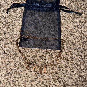 Sterling & Stitch Gold Charm Necklace with Western Pendants